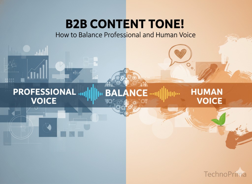 b2b content tone for busineses